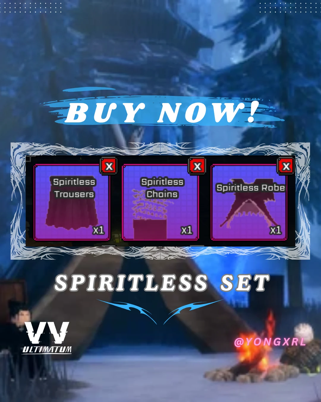 [VV: Ultimatum] - (LIMITED) Spiritless Set - Equipment | ✅FAST DELIVERY