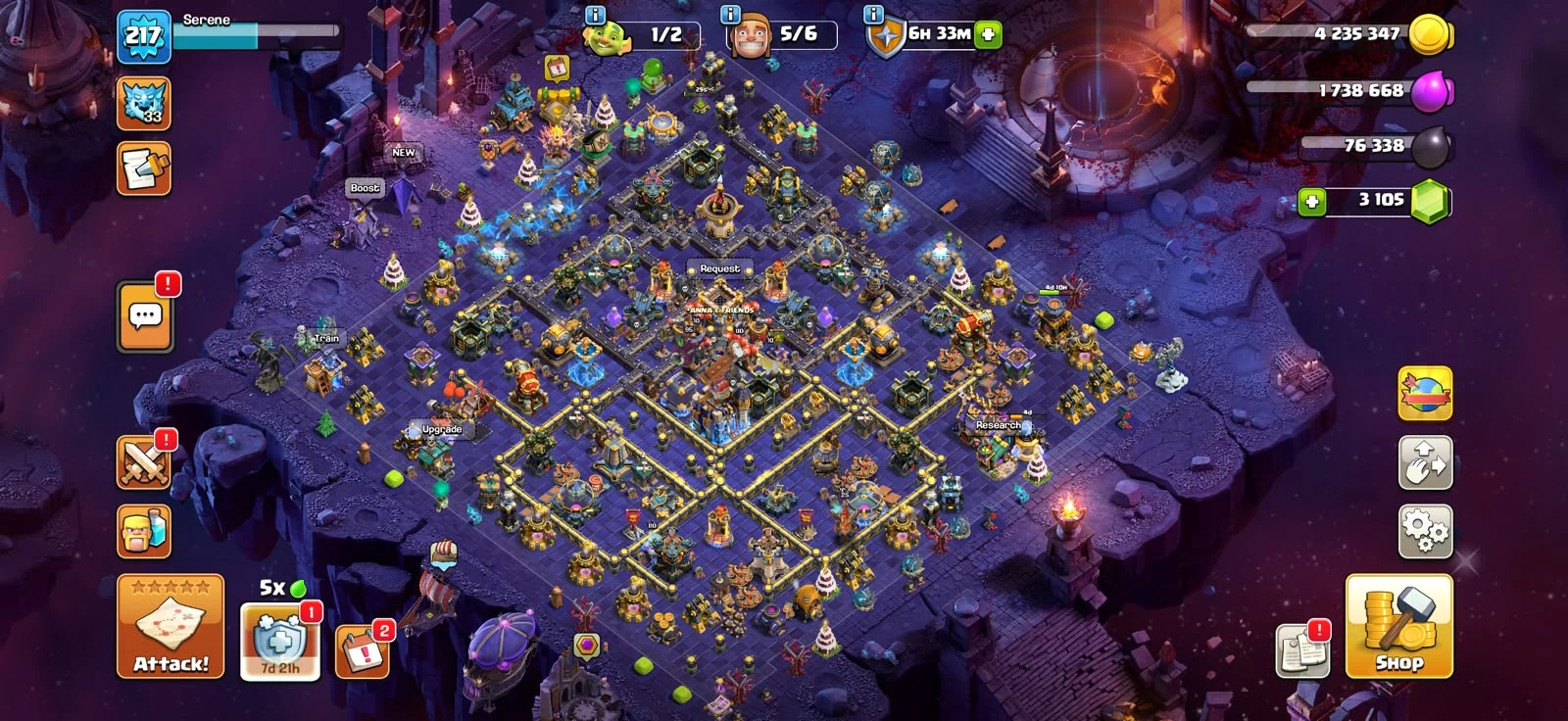 TH18 MAX HEROES 🔥COSMIC SCENNARY RARE 🔥