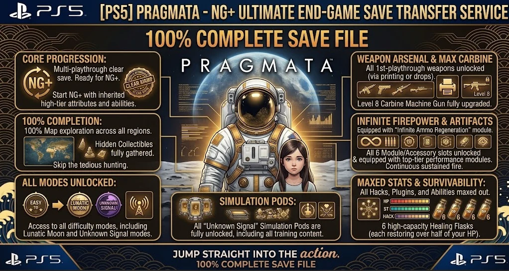 [PS5]  PRAGMATA - NG+ Ultimate End-Game Save Transfer Service