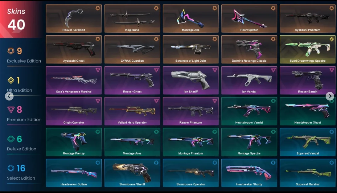 🌍 EU/Turkey | 🔥 40 Skins | 🔪 Reaver Karambit + ⚡ Ion Vandal + 🎎 Ayakashi Collection | 📧 Email Changeable