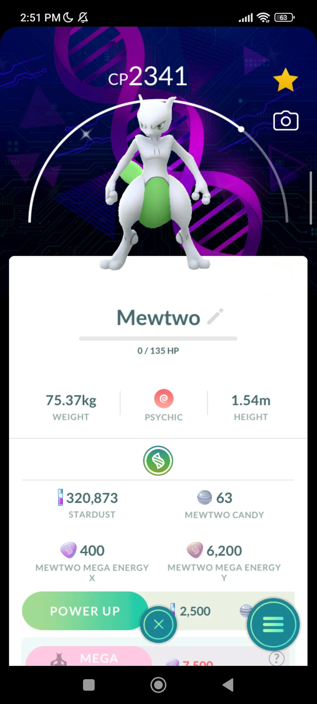 Shiny Mewtwo with DNA Special Background (GoFest 2026) listing image