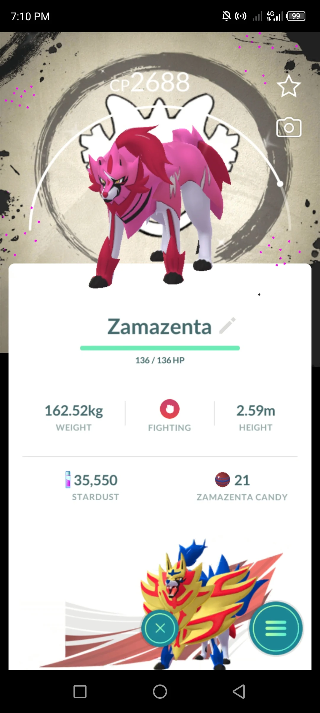Shiny Zamazenta GoFest 2026 Background listing image