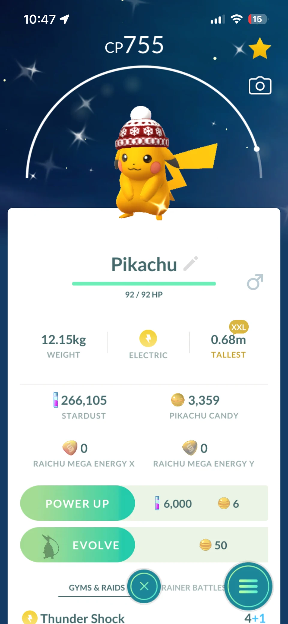 Shiny Pikachu Beanie XXL