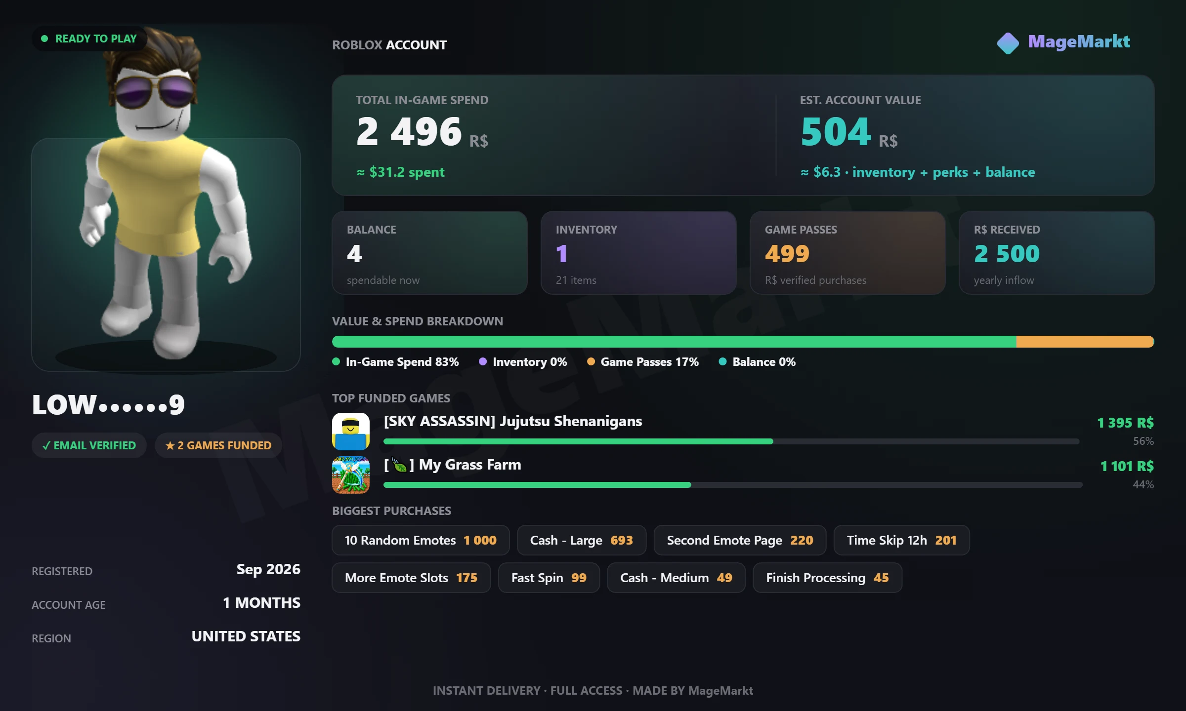 #4800 Jujutsu Shenanigans❤️Second Remote Page❤️More Remote Slots❤️Grass Farm❤️2x Money❤️Fast Spin listing image
