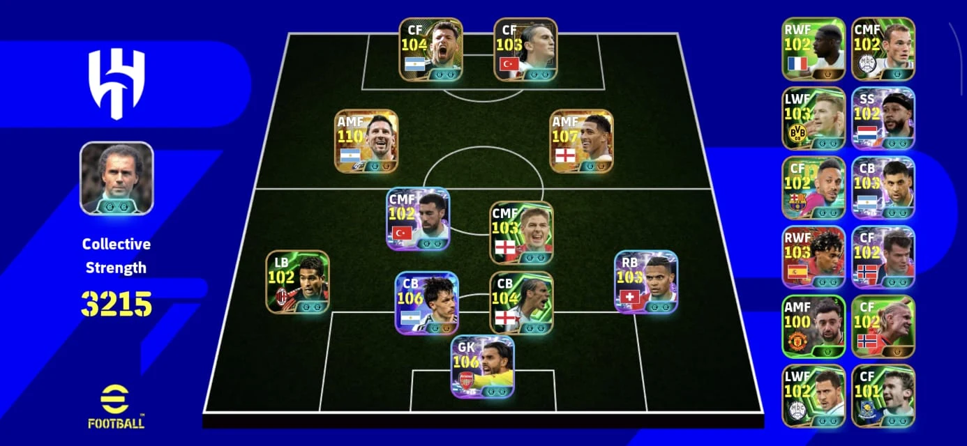 #4 Only Konami 💫 3215 CS 💫 Messi 110 💫 Bellingham 107 💫 L. Martinez 106 💫 D. Raya 106 💫 Full Access 💫 Android & i