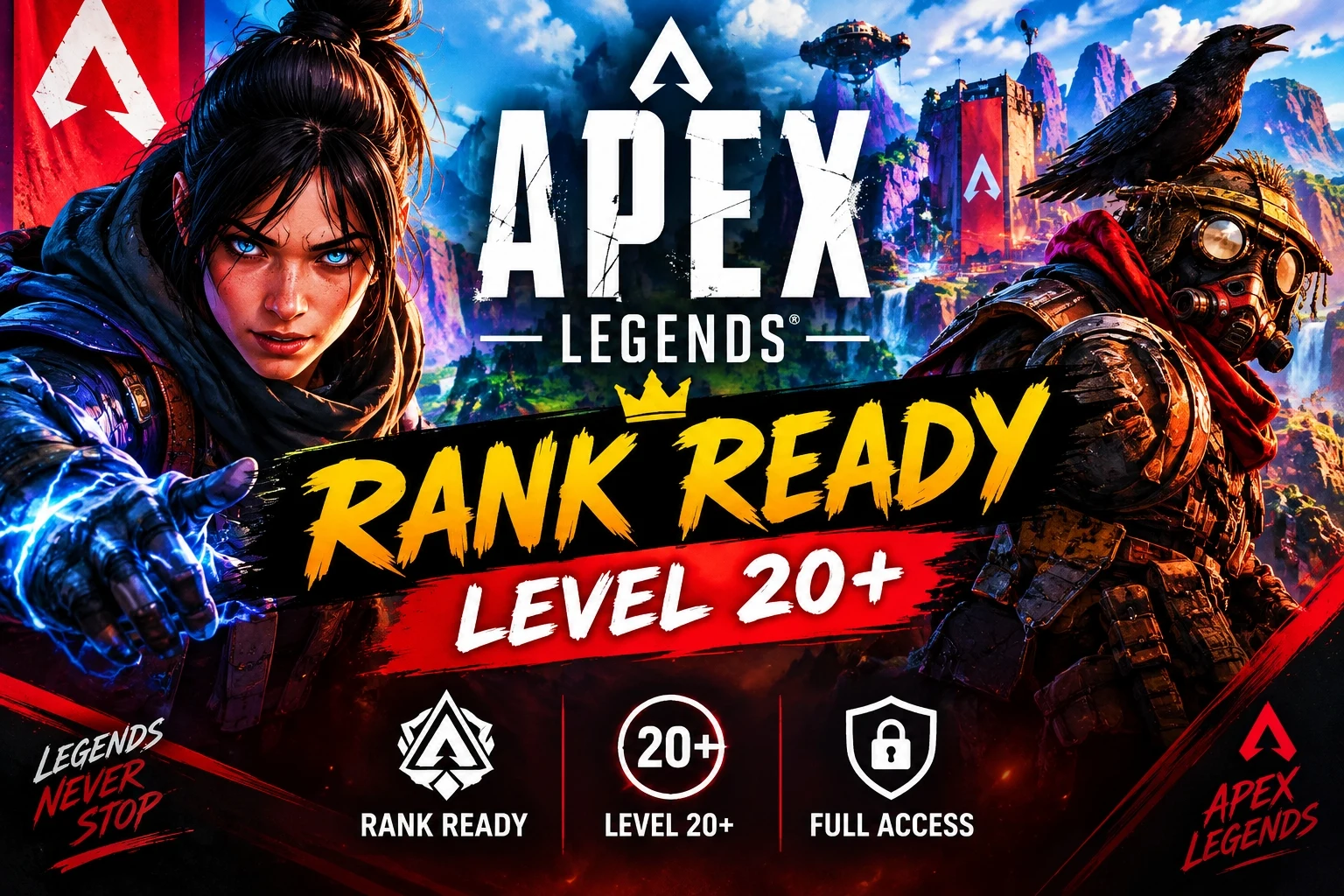 Apex Legends | Rank Ready Account Competitive Ready | Full Access | EA + steam ✓ Fast delivery
