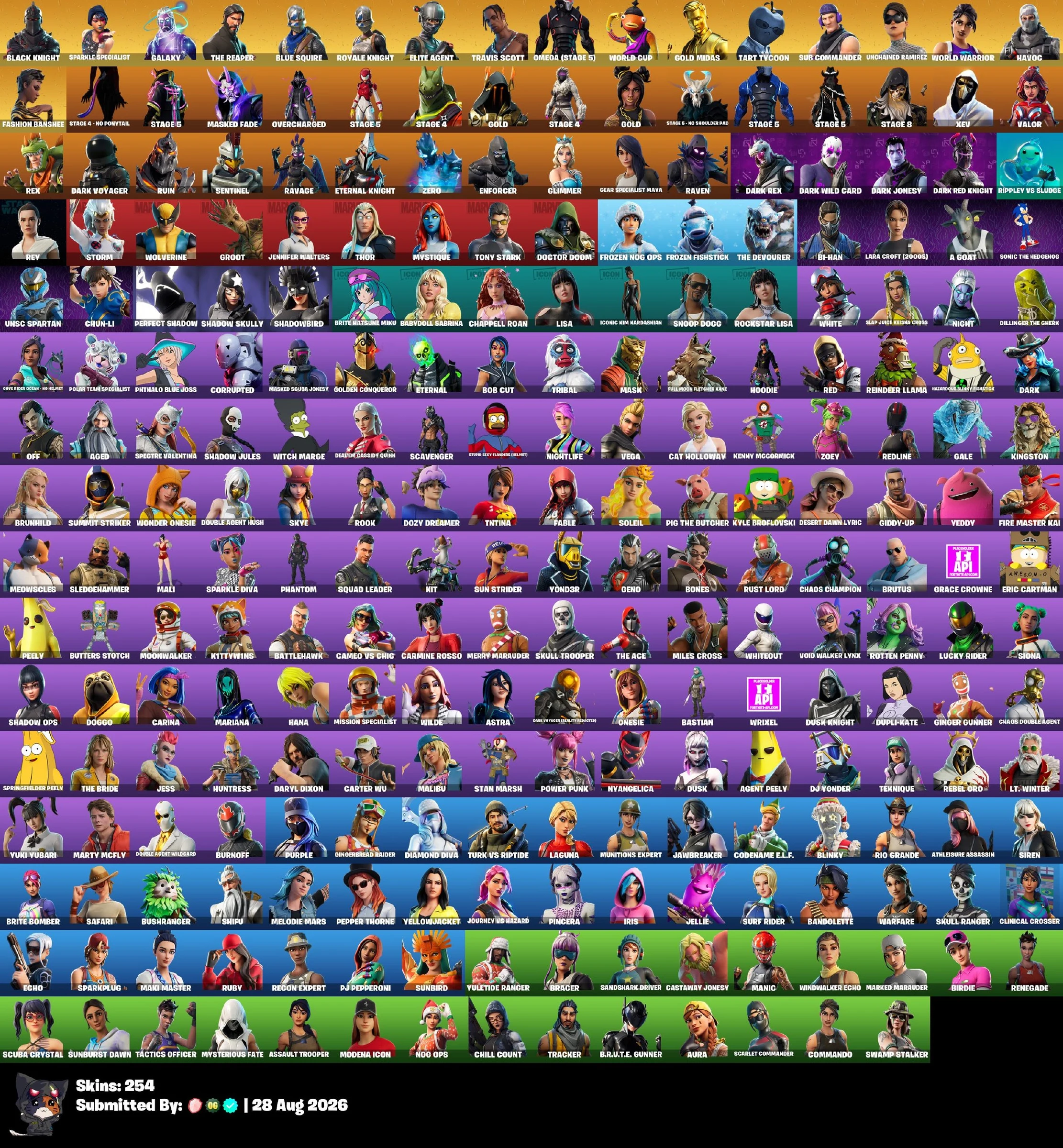 [PC] FA 254 skins Black Knight | Galaxy | Travis Scott | Minty | Sparkle Specialist | The Reaper | Blue Squire |